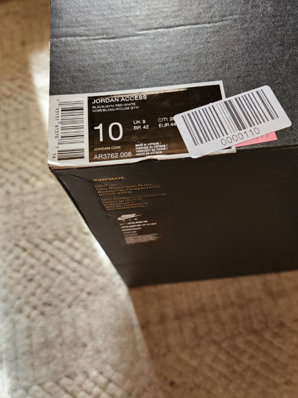 Nike Air Jordan Access men’s 10 high top sneakers NWT - Picture 9 of 9